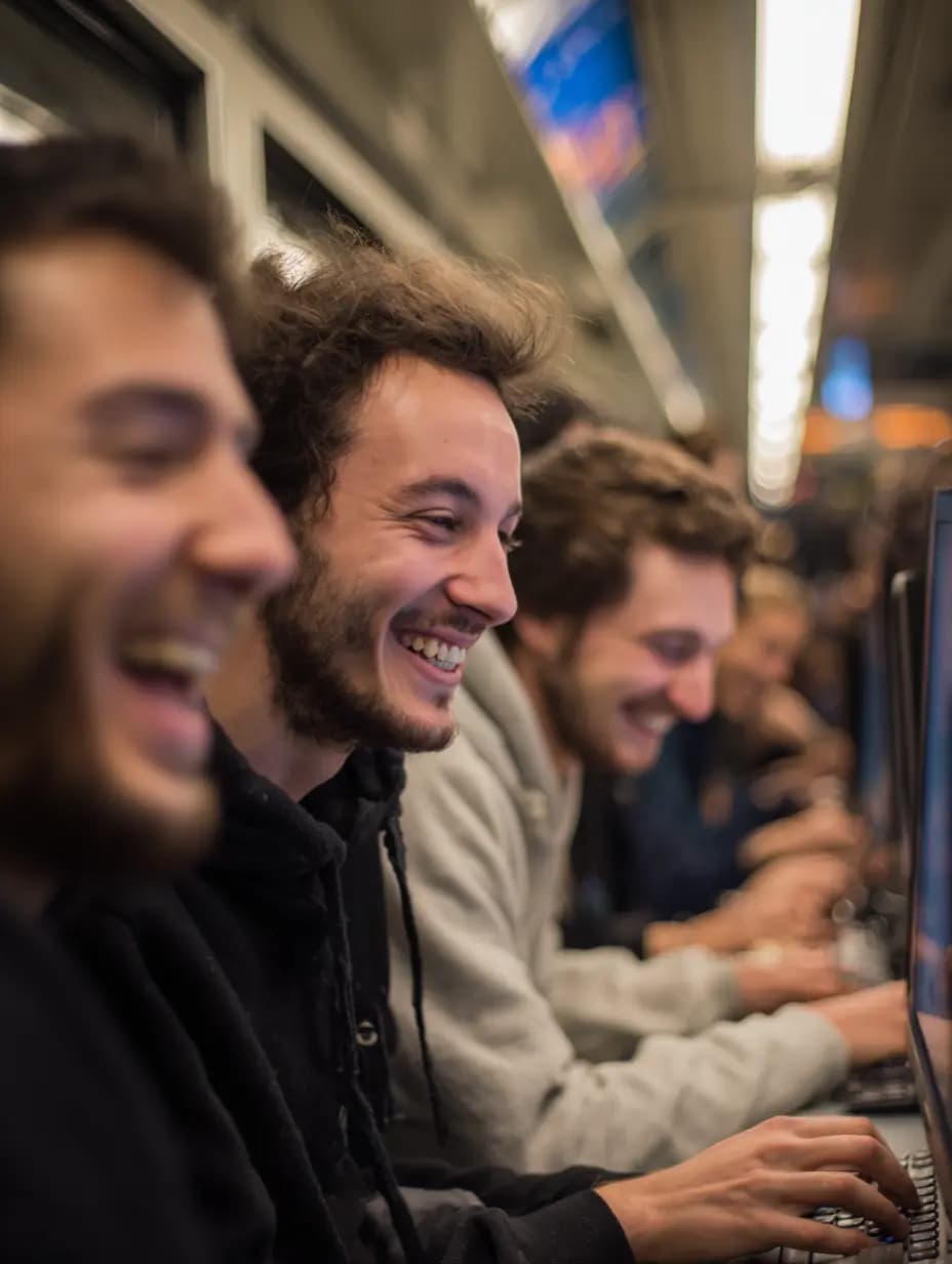 Étudiants réunis pour un workshop